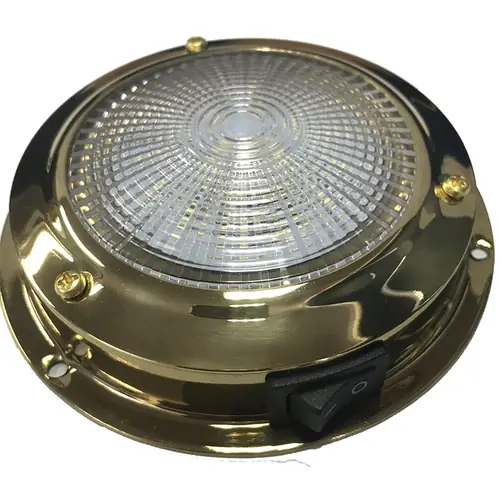LED Classic 3" Dome Light - Brass