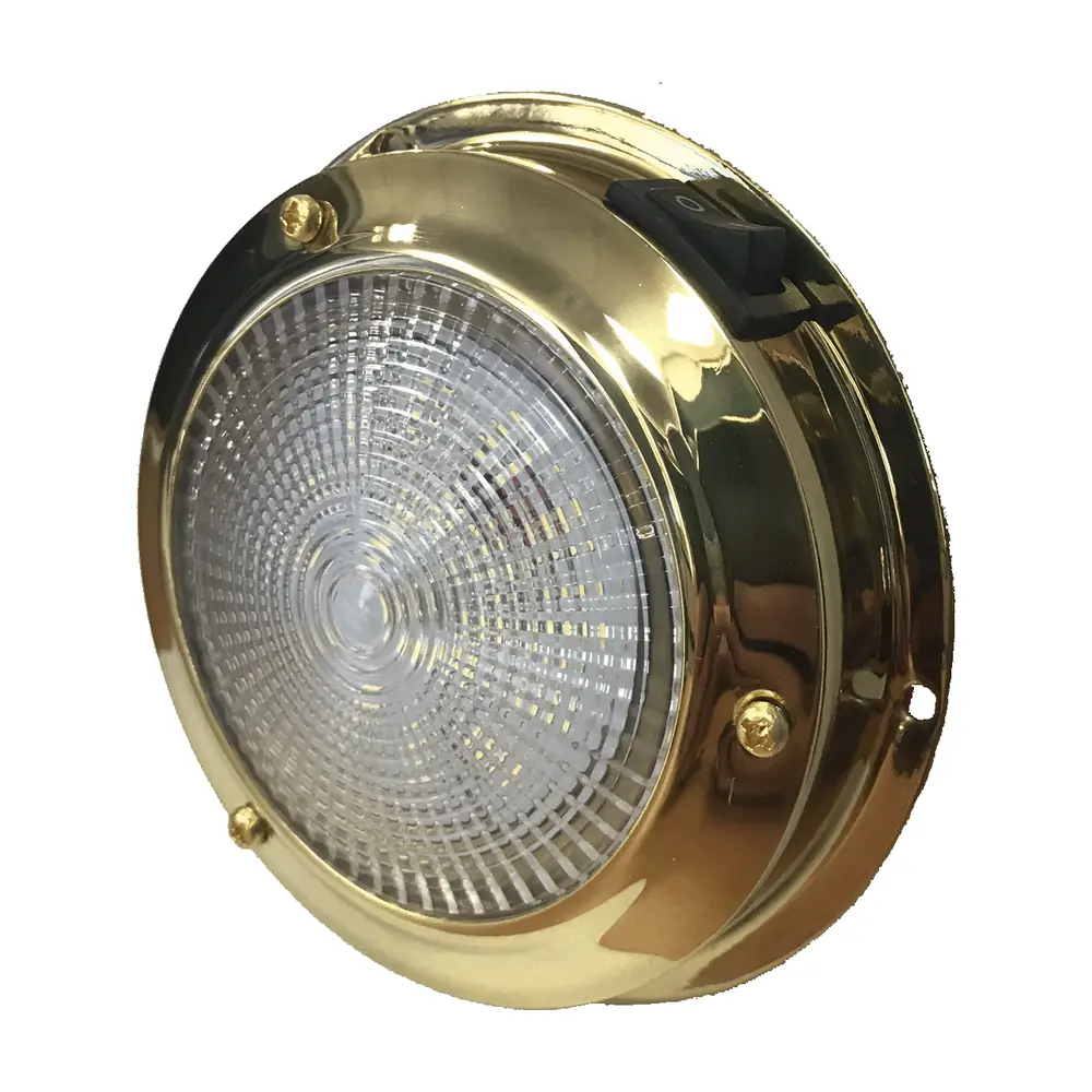 LED Classic 3" Dome Light - Brass