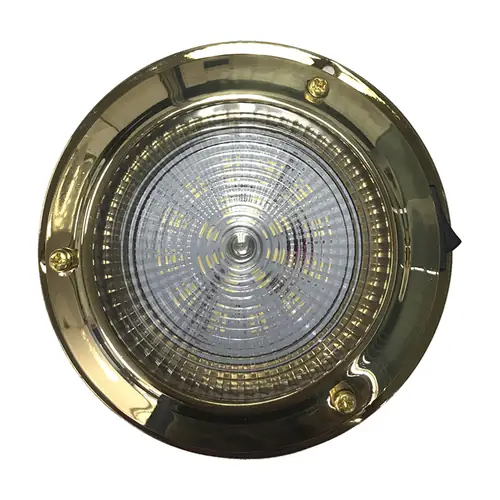 LED Classic 3" Dome Light - Brass