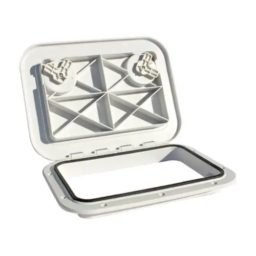 375mm x 270mm Small White Budget Hatch