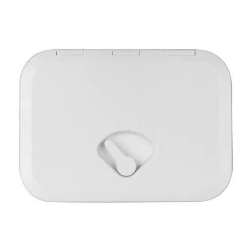 375mm x 270mm Small White Budget Hatch
