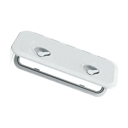 607mm x 354mm Narrow White Budget Hatch