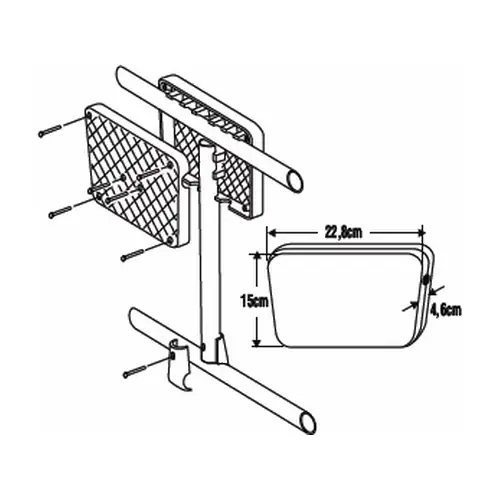 Rail Mount Aux Outboard Bracket