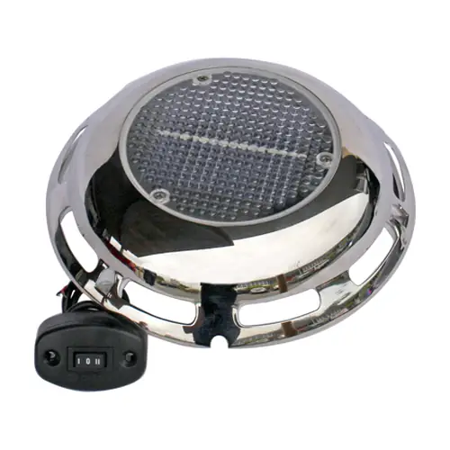 Solar Powered Vent with External 12V Supply