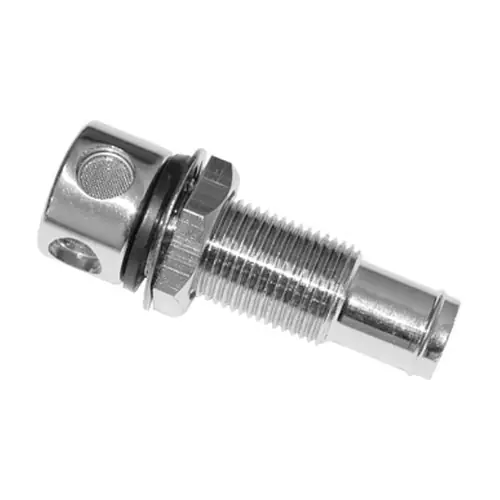 1" (25mm) - Straight Vent - Chrome