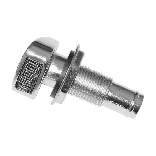 16mm - Straight Vent - Chrome