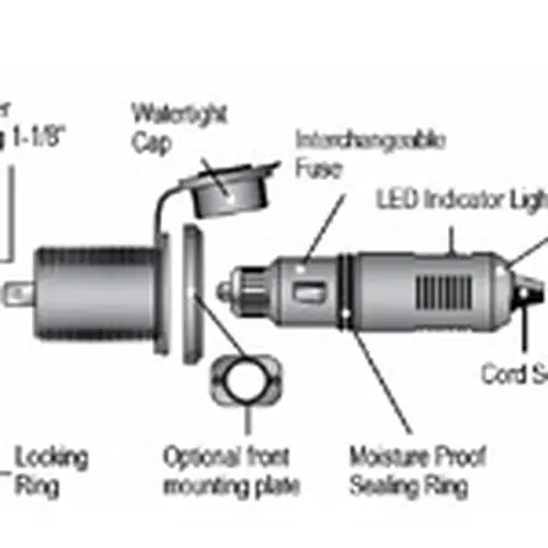 Marine Plug and Socket Set 12V