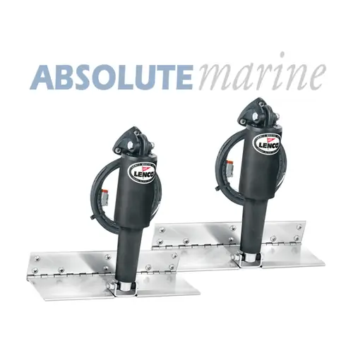 Lenco 4"X12" Trim Tab Kit - with LED Indicators