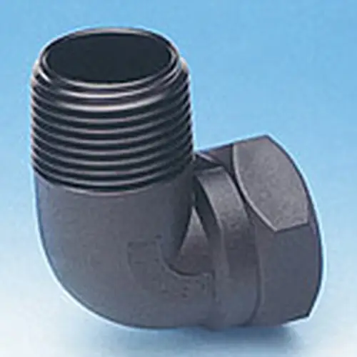 Black Thru-Hull Fitting - 90 Degree 28mm