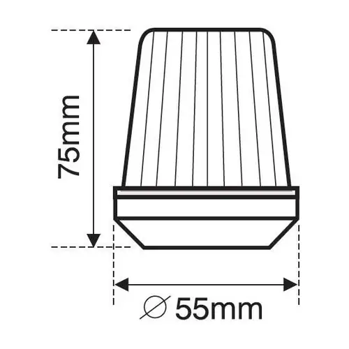 All-round LED White Light (black housing)