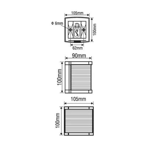 LED Black Classic Masthead Light N20 <20m