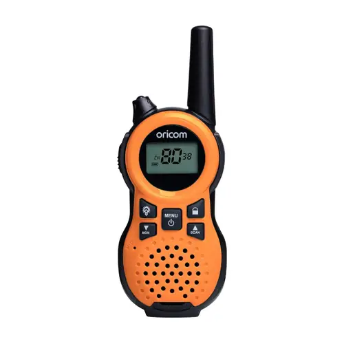 0.5 Watt Handheld UHF CB Radio TWIN PACK ORANGE/GREEN