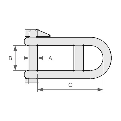 Key Shackle (With Cross Bar / Lock Pin)