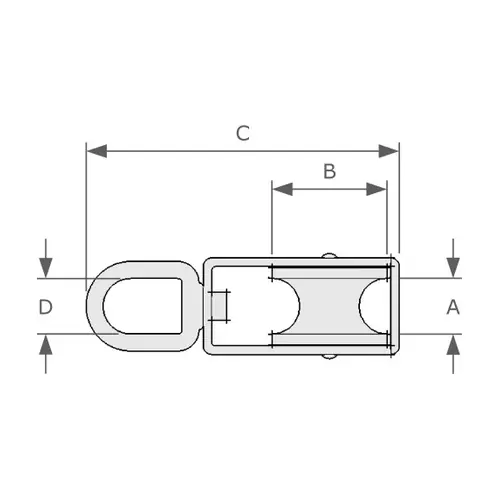 Mame Swivel Block (Nylon Single Sheave)