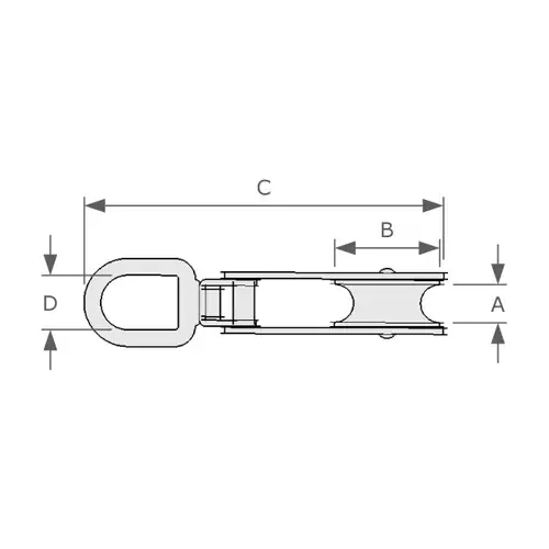 Mame Swivel Block (Stainless Steel Sheave)