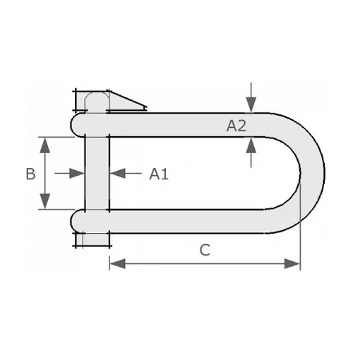 Key Shackle (With Locking Pin)