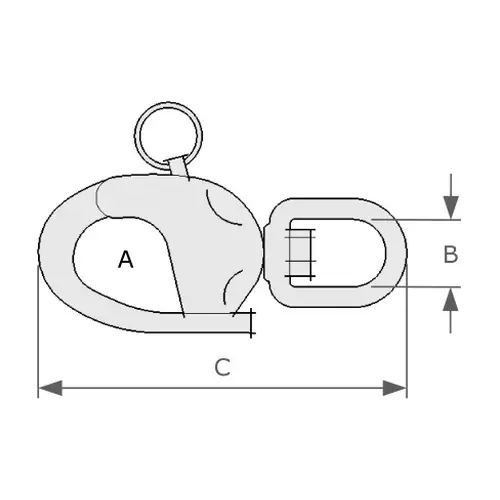 Snap Shackle Swivel Eye