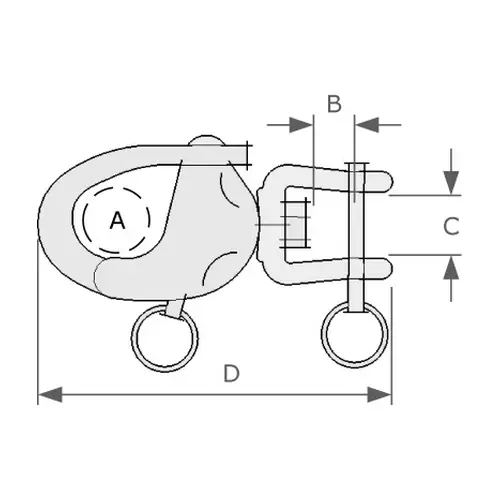 Snap Shackle Swivel Jaw 2