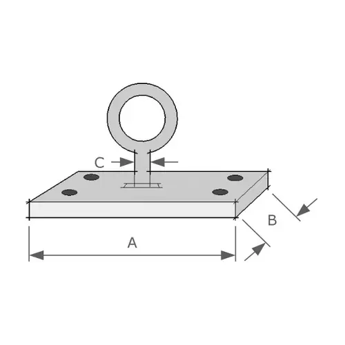 Square Pad Swivel Eye